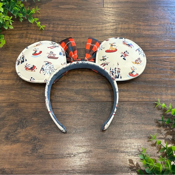 DISNEY PARKS Christmas Holiday Lodge Minnie Mouse Ears - Picture 3 of 4